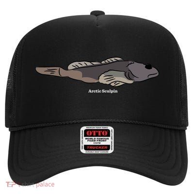 Arctic Sculpin Freshwater Fish High Crown Mesh Back Trucker Hat