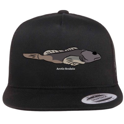 Arctic Sculpin Freshwater Fish Flat Bill Trucker Hat