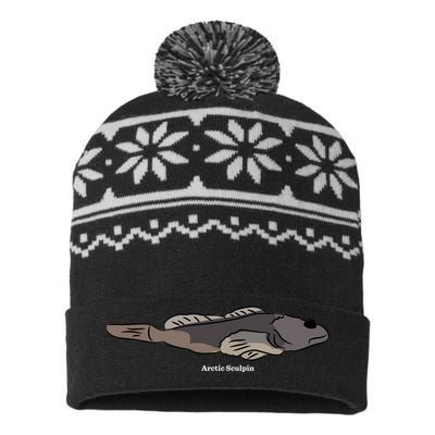 Arctic Sculpin Freshwater Fish USA-Made Snowflake Beanie