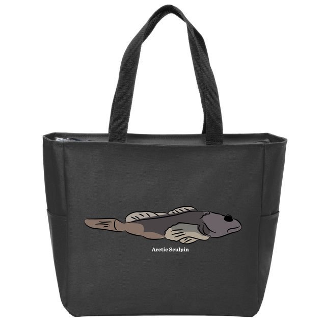 Arctic Sculpin Freshwater Fish Zip Tote Bag