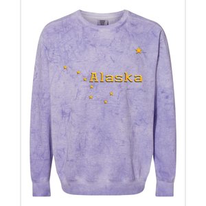 Alaska State Flag Astrology Big Dipper Polaris Colorblast Crewneck Sweatshirt