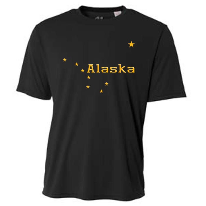 Alaska State Flag Astrology Big Dipper Polaris Cooling Performance Crew T-Shirt