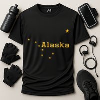 Alaska State Flag Astrology Big Dipper Polaris Cooling Performance Crew T-Shirt