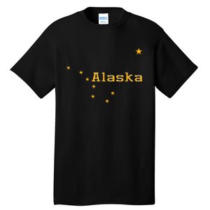 Alaska State Flag Astrology Big Dipper Polaris Tall T-Shirt