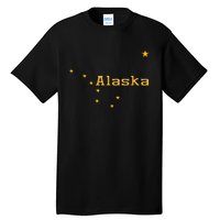 Alaska State Flag Astrology Big Dipper Polaris Tall T-Shirt