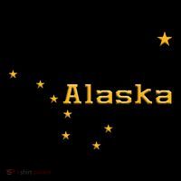 Alaska State Flag Astrology Big Dipper Polaris Drawstring Bag
