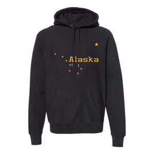 Alaska State Flag Astrology Big Dipper Polaris Premium Hoodie