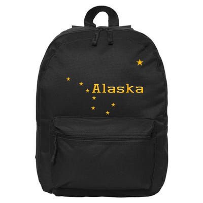 Alaska State Flag Astrology Big Dipper Polaris 16 in Basic Backpack