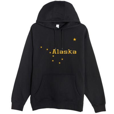 Alaska State Flag Astrology Big Dipper Polaris Premium Pullover Hoodie