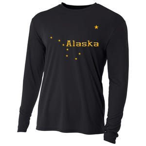 Alaska State Flag Astrology Big Dipper Polaris Cooling Performance Long Sleeve Crew