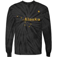 Alaska State Flag Astrology Big Dipper Polaris Tie-Dye Long Sleeve Shirt