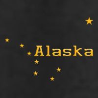 Alaska State Flag Astrology Big Dipper Polaris Golf Towel