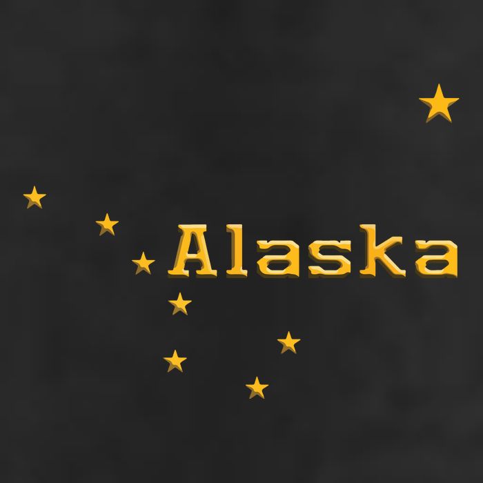 Alaska State Flag Astrology Big Dipper Polaris Golf Towel