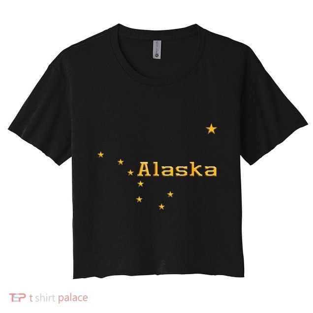 Alaska State Flag Astrology Big Dipper Polaris Crop Top