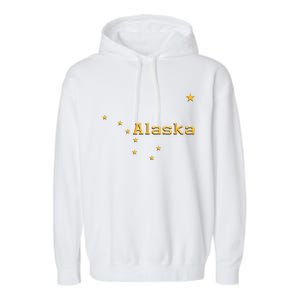 Alaska State Flag Astrology Big Dipper Polaris Garment-Dyed Fleece Hoodie