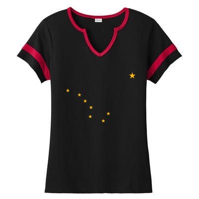 Alaska State Flag Shirts Stars Astrology Big Dipper Ladies Halftime Notch Neck Tee