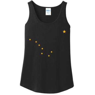 Alaska State Flag Shirts Stars Astrology Big Dipper Ladies Essential Tank