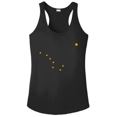 Alaska State Flag Shirts Stars Astrology Big Dipper Ladies PosiCharge Competitor Racerback Tank