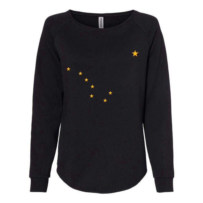 Alaska State Flag Shirts Stars Astrology Big Dipper Womens California Wash Sweatshirt