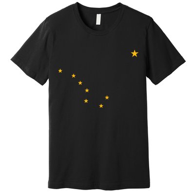 Alaska State Flag Shirts Stars Astrology Big Dipper Premium T-Shirt