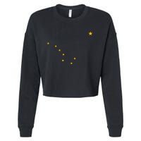 Alaska State Flag Shirts Stars Astrology Big Dipper Cropped Pullover Crew