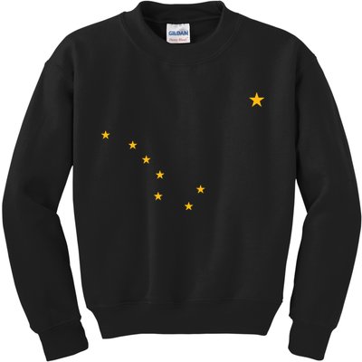 Alaska State Flag Shirts Stars Astrology Big Dipper Kids Sweatshirt