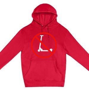 Anti Scooters For Skaters Premium Pullover Hoodie