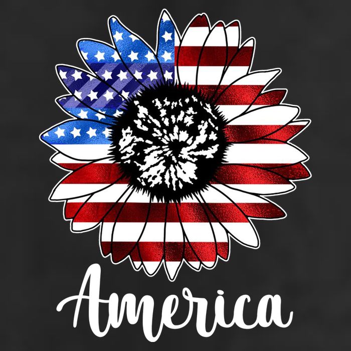 America Sunflower Flag 4th July Hat