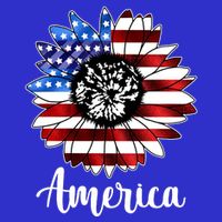 America Sunflower Flag 4th July Premium T-Shirt