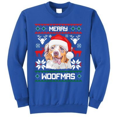 Australian Shepherd Gift For Merry Christmas Woofmas Clothes Cool Gift Sweatshirt