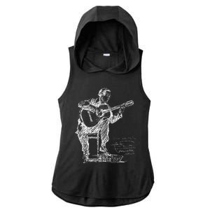 Anders Segovia Guitarist Classical Guitar Musicians Ladies PosiCharge Tri-Blend Wicking Draft Hoodie Tank