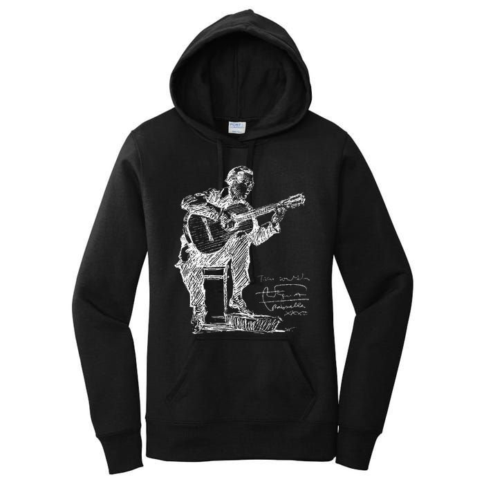 Anders Segovia Guitarist Classical Guitar Musicians Women's Pullover Hoodie