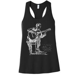 Anders Segovia Guitarist Classical Guitar Musicians Women's Racerback Tank