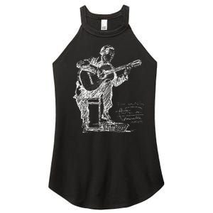 Anders Segovia Guitarist Classical Guitar Musicians Women's Perfect Tri Rocker Tank