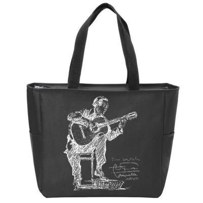 Anders Segovia Guitarist Classical Guitar Musicians Zip Tote Bag