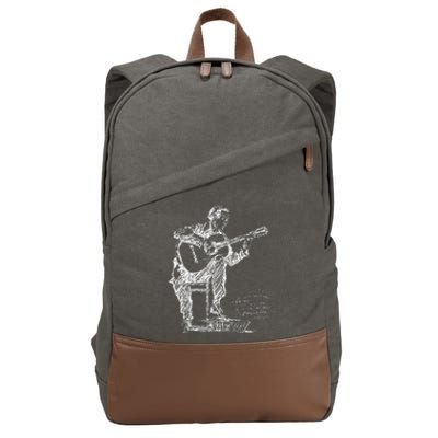 Anders Segovia Guitarist Classical Guitar Musicians Cotton Canvas Backpack