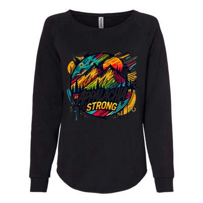 Appalachia Strong Graffiti Womens California Wash Sweatshirt