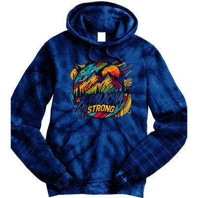 Appalachia Strong Graffiti Tie Dye Hoodie