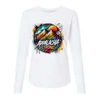 Appalachia Strong Graffiti Womens Cotton Relaxed Long Sleeve T-Shirt