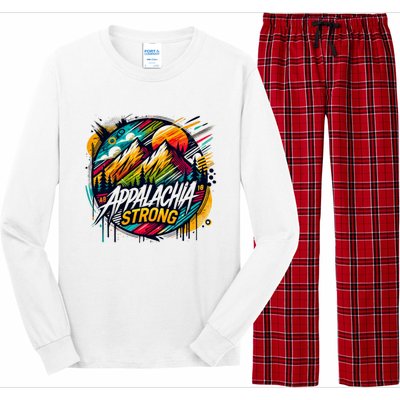 Appalachia Strong Graffiti Long Sleeve Pajama Set