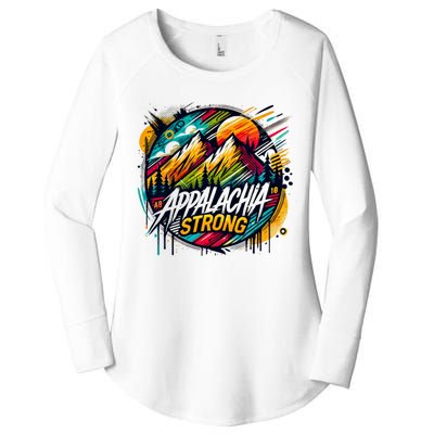 Appalachia Strong Graffiti Women's Perfect Tri Tunic Long Sleeve Shirt