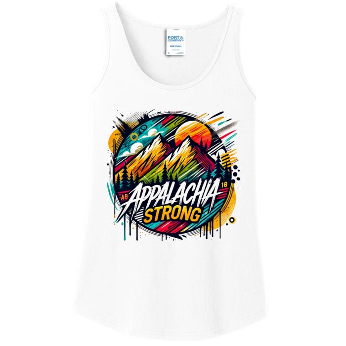 Appalachia Strong Graffiti Ladies Essential Tank