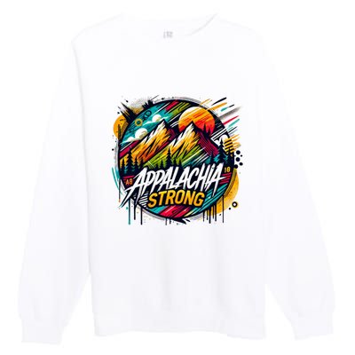 Appalachia Strong Graffiti Premium Crewneck Sweatshirt