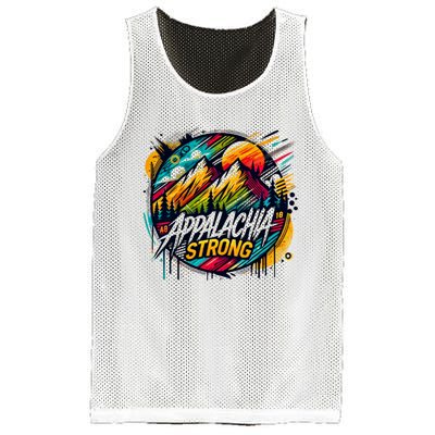 Appalachia Strong Graffiti Mesh Reversible Basketball Jersey Tank