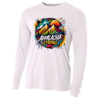 Appalachia Strong Graffiti Cooling Performance Long Sleeve Crew