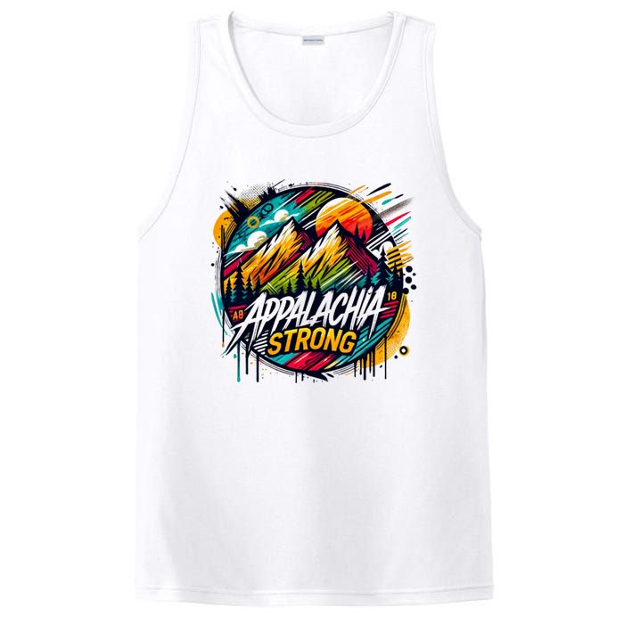 Appalachia Strong Graffiti PosiCharge Competitor Tank