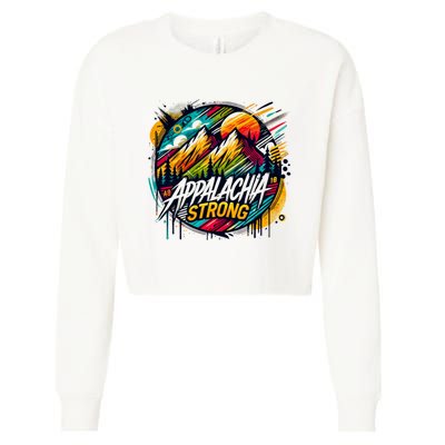 Appalachia Strong Graffiti Cropped Pullover Crew