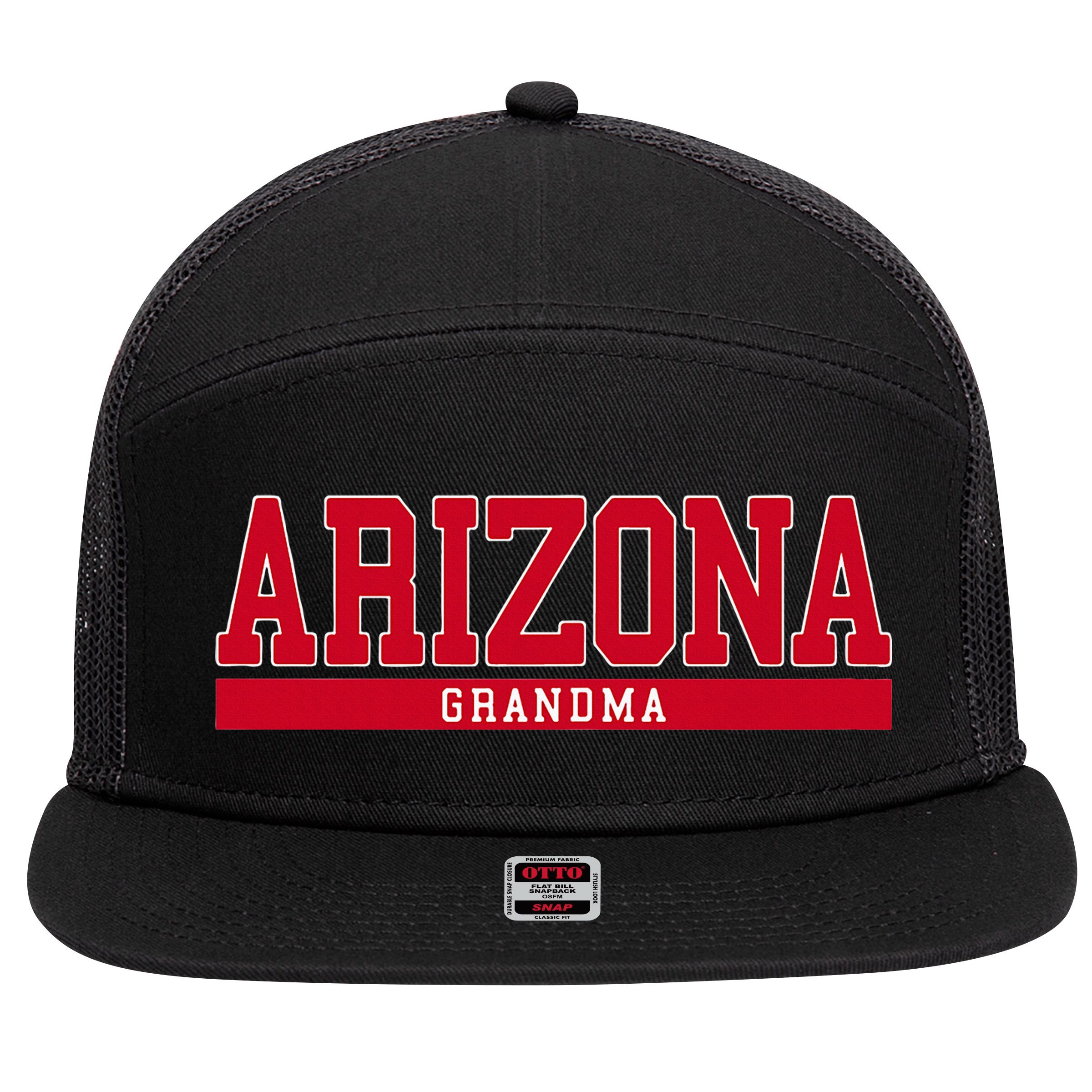 Arizona Grandma 7 Panel Mesh Trucker Snapback Hat