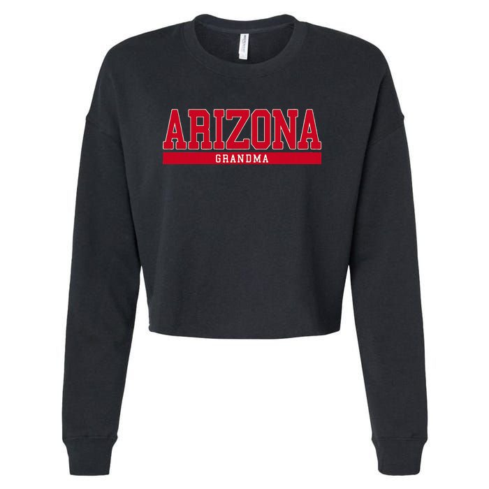 Arizona State Grandma Sports Cropped Pullover Crew