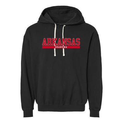 Arkansas State Grandma Sports Garment-Dyed Fleece Hoodie